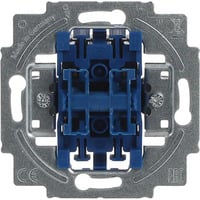 Busch-Jaeger Jalousieschalter-Einsatz einpolig Typ 2000/4 US mit Wippe und Steckklemme blau, Retail