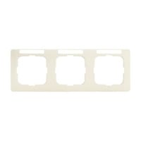 4011395991565 - 3fach Rahmen Duro 2000 SI Linear Perlweiß Creme-Weiß 2CKA001754A4097