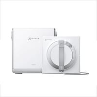 ECOVACS Fensterputz-Roboter WINBOT W2 PRO OMNI, Fenstersauger weiß, 126 Watt, mit tragbarer Dockingstation