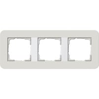 Gira Abdeckrahmen 3fach, Abdeckung grau, Retail
