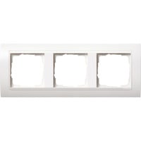 Gira Abdeckrahmen dreifach Rahmen matt für Event System, Abdeckung weiß (matt), Retail