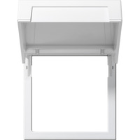 Gira Montagerahmen mit Klappdeckel 45x45, Adapter weiß, Retail