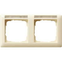 Gira Rahmen zweifach mit Beschriftungsfeld glänzend Retail