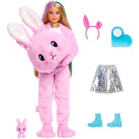 Mattel Barbie Cutie Reveal Puppe mit Hasen-Plüschkostüm und 10 Überraschungen 