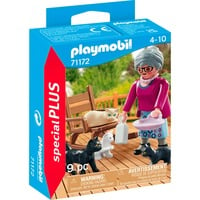 PLAYMOBIL 71172 specialPLUS Oma mit Katzen, Konstruktionsspielzeug 