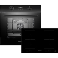 Respekta ASET7008800I, Backofen-Set schwarz