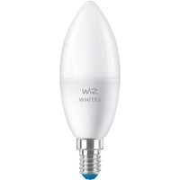 WiZ Whites LED-Kerze C37 E14, LED-Lampe ersetzt 40 Watt