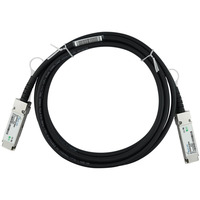 BlueOptics BlueLAN Direct Attach Kabel kompatibel zu Fortinet FN-CABLE-QSFP+1 QSFP schwarz, 1 Meter