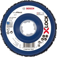 Bosch X-LOCK Grobreinigungsscheibe N377 Best for Metal, Ø 115mm, Schleifscheibe Bohrung 22,23mm