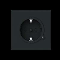 Busch-Jaeger Schutzkontaktsteckdose mit erhöhtem Berührungsschutz Safety Plus schwarz, Retail