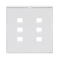 Busch-Jaeger Zentralscheibe mit Beschriftungsfeld, Zentralplatte weiß, Retail