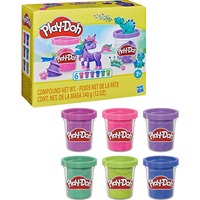 Image of Hasbro F99325L0 - Play-Doh Glitzerknete, Funkelknete, 6 Dosen je 56g