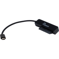 Inter-Tech USB 3.2 Gen 1 Adapter, USB-C Stecker > SATA 15pin + 7pin Buchse schwarz