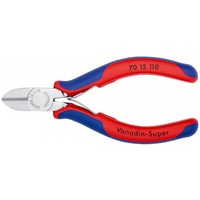 KNIPEX Seitenschneider 70 15 110, Schneid-Zange rot/blau, Länge 110mm