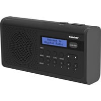 Karcher DAB 2405, Radio schwarz, DAB+, UKW, Weckfunktion