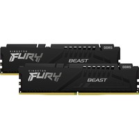 Kingston FURY DIMM 16 GB DDR5-6000 (2x 8 GB) Dual-Kit, Arbeitsspeicher schwarz, KF560C40BBK2-16, FURY Beast, INTEL XMP