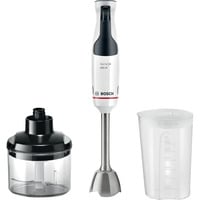 Bosch Stabmixer ErgoMaster MSM4W220 Serie 4 weiß/edelstahl, 600 Watt, mit Zerkleinerer