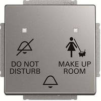 Busch-Jaeger Klingeltasteneinsatz Do Not Disturb Make Up Room, Taster edelstahl, Retail