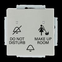 Busch-Jaeger Klingeltasteneinsatz Do Not Disturb Make Up Room, Taster edelstahl, Retail