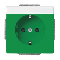 Busch-Jaeger Schutzkontakt Steckdosen Einsatz grün, Retail