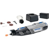 Dremel Akku-Multifunktions-Werkzeug 8220-1/5, 12Volt schwarz/grau, Li-Ion-Akku 2Ah, 5-teiliges Zubehör