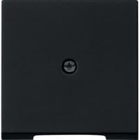 Gira Abdeckung für Schnurableitung und Fernmeldeverbinderdose matt lackiert schwarz, Retail