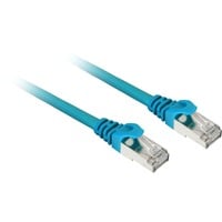 Sharkoon Patchkabel RJ45 Stecker > RJ45 Stecker CAT.6 S/FTP blau, 1,5 Meter