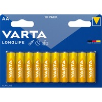Varta Longlife, Batterie 10 Stück, AA