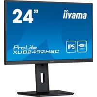 iiyama XUB2492HSC-B5, LED-Monitor 60.5 cm (24 Zoll), schwarz, FullHD, IPS, 75 Hz, HDMI