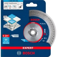Bosch Professional X-LOCK Diamanttrennscheibe Expert HardCeramic, Ø 125mm Bohrung 22,23mm