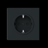 Busch-Jaeger Schutzkontaktsteckdose Safety Plus schwarz, Retail