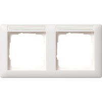 Gira Rahmen 2fach mit Schriftfeld weiß (matt), Retail