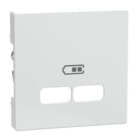 Merten Zentralplatte für System M USB Ladestation Einsatz weiß, Retail