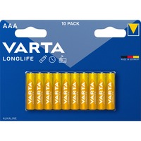 VARTA Longlife Batterie LR03, AAA (Micro) 10 Stück