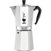 Moka Express, Espressomaschine silber, 18 Tassen Kapazität: 18 Tassen/0,81 Liter