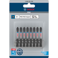 Bosch Professional PRO Impact Control Schrauberbit-Satz PH2, 8-teilig 50mm