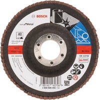 Bosch Professional PRO X571 Fächerschleifscheibe, Ø 115mm, K40 Bohrung 22,23mm, abgewinkelt