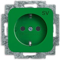Busch-Jaeger Schutzkontaktsteckdose Einsatz grün, Retail