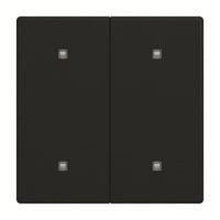 Busch-Jaeger Wippe zwei fach Elektroniktaster schwarz, Retail