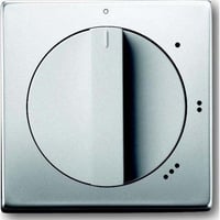 Busch-Jaeger Zentralscheibe Edelstahl Dreistufen Drehschalter, Abdeckung edelstahl, Retail