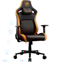 Cougar Gaming-Stuhl Defensor schwarz/orange, Premium-Kunstleder Hyper-Dura