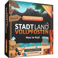 Denkriesen Stadt Land Vollpfosten - Das Kartenspiel Urlaubs Edition