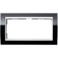 Gira Abdeckrahmen für reinweiß, Abdeckung schwarz, Retail