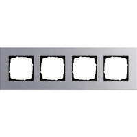 4010337214175 - Abdeckrahmen vierfach Aluminium eloxiert Abdeckung