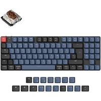 Keychron K13 Pro, Gaming-Tastatur schwarz/grau, DE-Layout, Gateron Low Profile 2.0 Mechanical Brown, Hot-Swap, Aluminiumrahmen, RGB