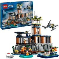 LEGO 60419 City Polizeistation auf der Gefängnisinsel, Konstruktionsspielzeug 