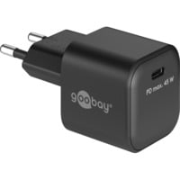 GOOBAY 80238 - USB-Ladegerät, 45 W, 1x USB-C (PD), GaN, schwarz