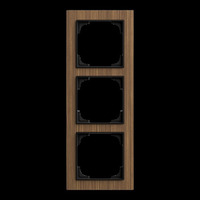 0 Abdeckrahmen dreifach, Abdeckung holz, Retail