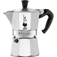 Moka Express, Espressomaschine silber, 2 Tassen Kapazität: 2 Tassen/0,09 Liter