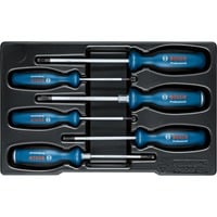 Bosch Professional Schraubendreher-Set SL/PH/PZ/TX Professional, 6-teilig blau/schwarz, 2x mit Schlagkappe